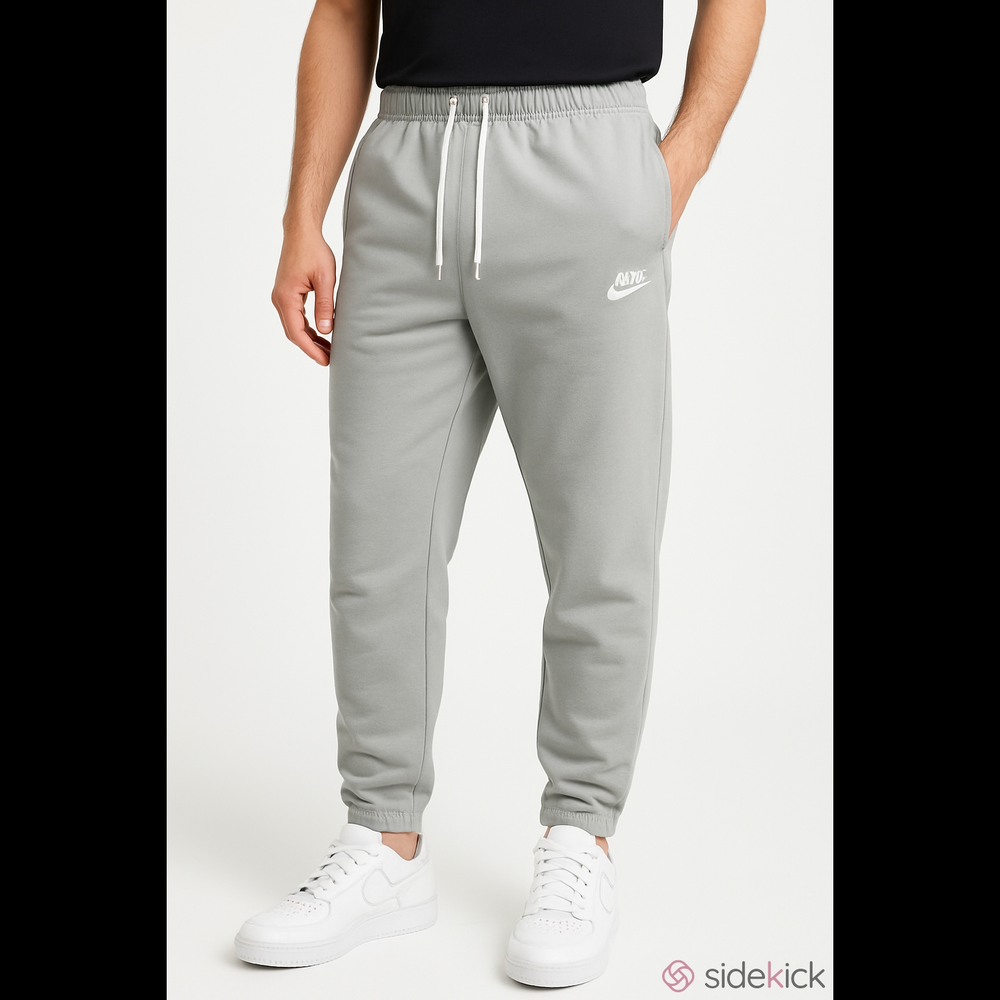 Nike Men's Gray White Sweatpants Joggers Large